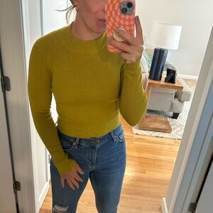 Pull&Bear Long Sleeve Tops in Olive Green and tan